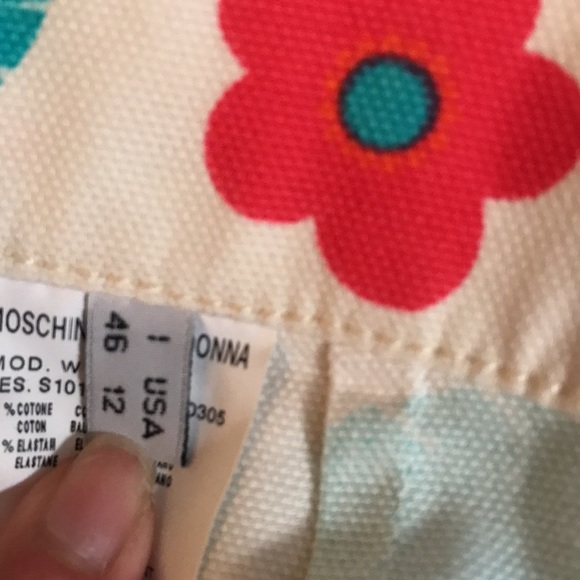 🌸NEW🌸 Moschino Jeans Vintage Flower Power & Leaf Design Print Jeans - Picture 10 of 16